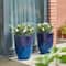 Glitzhome® 17" Eco-Friendly Oversized Faux Ceramic Tall Bowl Planters, 2ct.